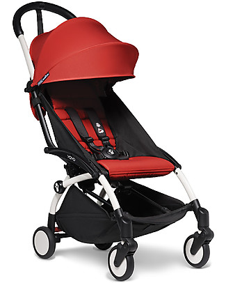 Babyzen Passeggino BABYZEN YOYO² - Telaio Bianco + Rivestimento Rosso 6+ Passeggini Leggeri
