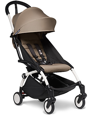 Babyzen Passeggino BABYZEN YOYO² - Telaio Bianco + Rivestimento Tortora 6+ Passeggini Leggeri