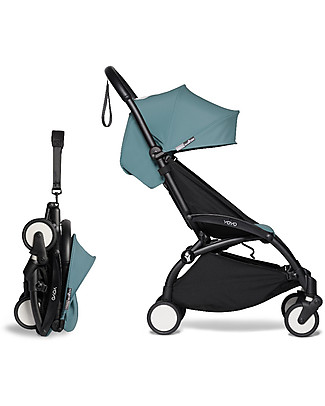 Babyzen Passeggino BABYZEN YOYO² - Telaio Nero + Rivestimento Acqua 6+ Passeggini Leggeri