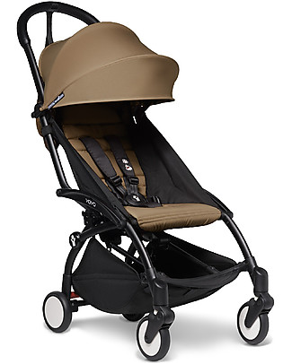 Babyzen Passeggino BABYZEN YOYO² - Telaio Nero + Rivestimento Caramello 6+ Passeggini Leggeri