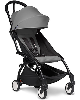 Babyzen Passeggino BABYZEN YOYO² - Telaio Nero + Rivestimento Grigio 6+ Passeggini Leggeri