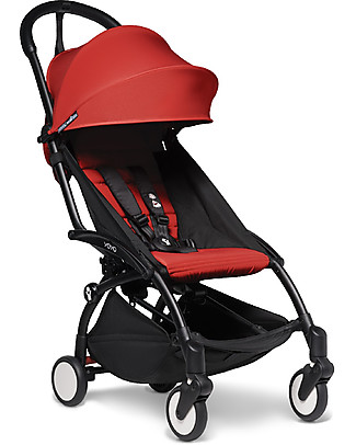 Babyzen Passeggino BABYZEN YOYO² - Telaio Nero + Rivestimento Rosso 6+ Passeggini Leggeri