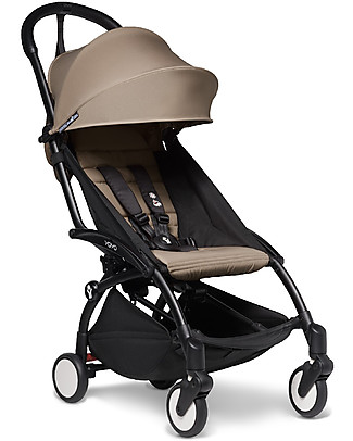 Babyzen Passeggino BABYZEN YOYO² - Telaio Nero + Rivestimento Tortora 6+ Passeggini Leggeri