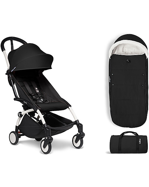 Babyzen Sacco Invernale BABYZEN - Nero - Per passeggino YOYO, 6 mesi +! Sacchi Passeggino