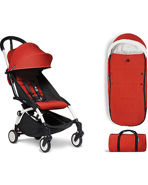Babyzen Sacco Invernale BABYZEN - Rosso Aranciato - Per passeggino YOYO, 6 mesi +! Sacchi Passeggino