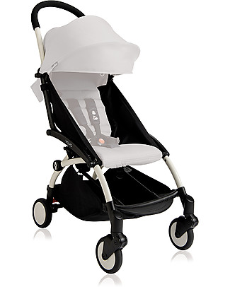 Babyzen Telaio Passeggino BABYZEN YOYO+, Bianco - Include borsa, cinghia di trasporto e parapioggia! Passeggini Leggeri