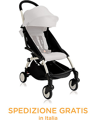 Babyzen Telaio Passeggino BABYZEN YOYO+, Bianco - Include borsa, cinghia di trasporto e parapioggia! Passeggini Leggeri