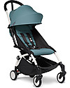 Babyzen Trio YOYO² - Telaio Bianco, Rivestimento Acqua 0+ e 6+, Seggiolino Auto 0+ Izi Go Passeggini Trio e Duo