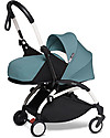 Babyzen Trio YOYO² - Telaio Bianco, Rivestimento Acqua 0+ e 6+, Seggiolino Auto 0+ Izi Go Passeggini Trio e Duo