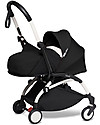 Babyzen Trio YOYO² - Telaio Bianco, Rivestimento Nero 0+ e 6+, Seggiolino Auto 0+ Izi Go Passeggini Trio e Duo