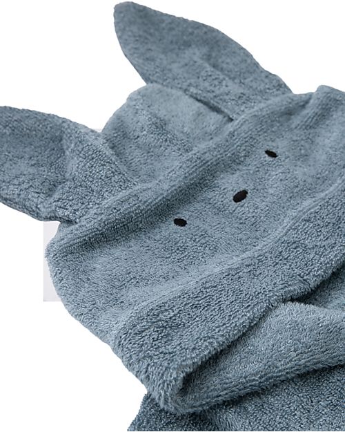 Bamboom Accappatoio con Orecchie - Blu - Spugna di Bambù - 2-4 anni Accappatoi e Asciugamani