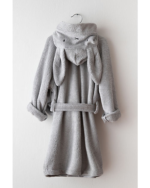 Bamboom Accappatoio con Orecchie - Grigio -  Spugna di Bambù Accappatoi e Asciugamani