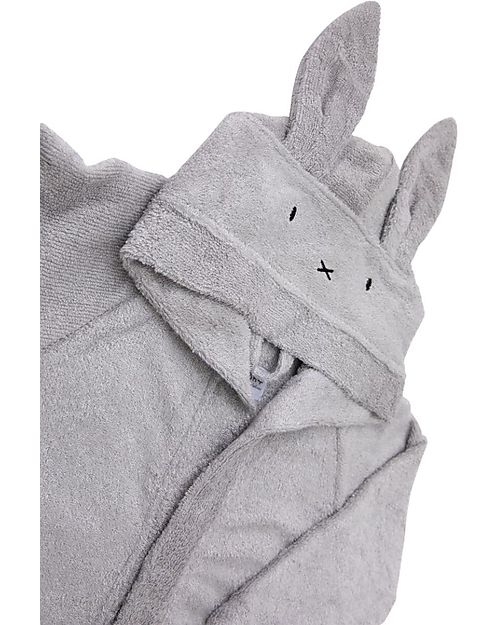 Bamboom Accappatoio con Orecchie - Grigio -  Spugna di Bambù Accappatoi e Asciugamani