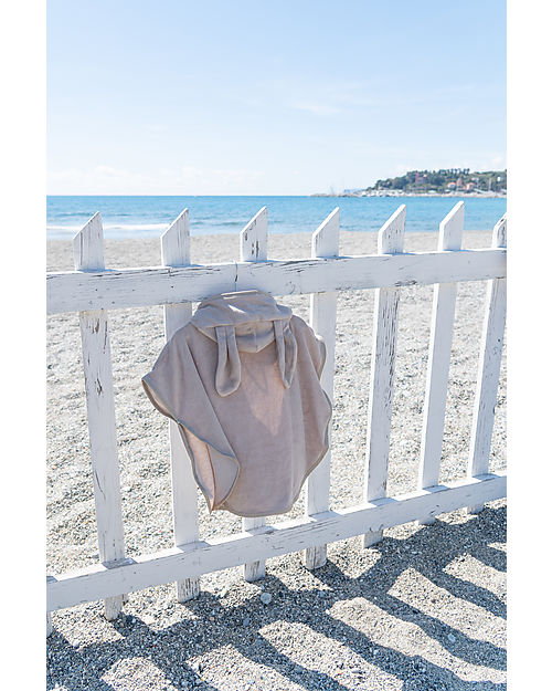 Bamboom Accappatoio Poncho - Cammello - Spugna di Bambù Accappatoi e Asciugamani