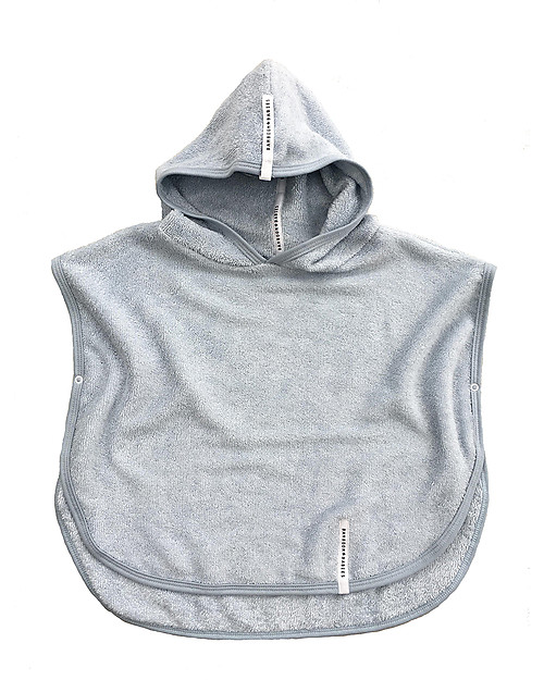 Accappatoio Poncho Per Bambini 0-2 Anni - Fibra Di Bamb&ugrave;, Cappuccio Con Orecchie