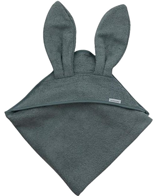 Bamboom Asciugamano con Cappuccio Neonato XL 100x100 cm - Grigio - Bambù Accappatoi e Asciugamani