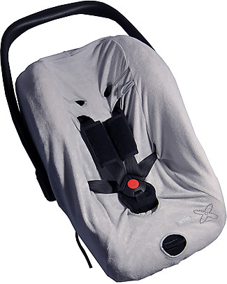 Bamboom Auto Fresh Mini, Cover per Seggiolino Auto Gruppo 0+, Grigio - Bamù bio Accessori Seggiolini Auto