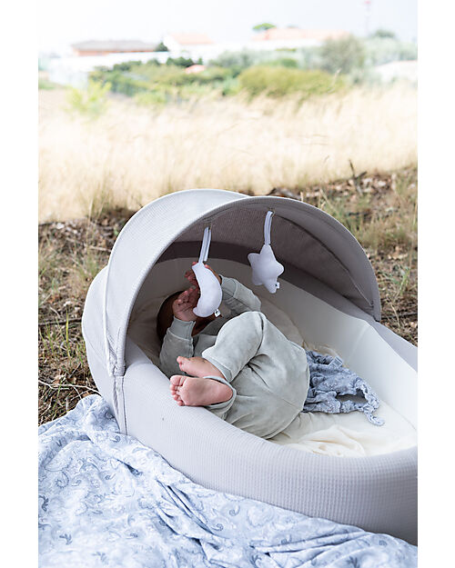Bamboom Baby Nest Co-Sleeping - 90x56 cm - Grigio - Bambù e Cotone Bio Riduttori Lettino
