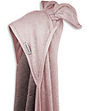 Bamboom Bagno Duo XL 100x100cm, Accappatoio con Orecchie, Rosa - 100% Bambù Accappatoi e Asciugamani