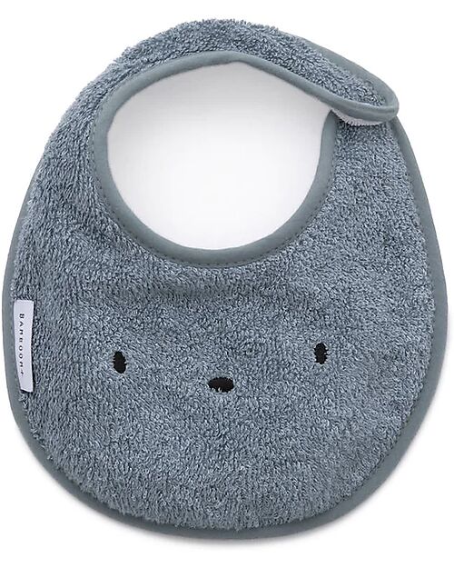 Bamboom Bavaglino in Spugna - Blu - Chiusura con Clip Bavagli Classici