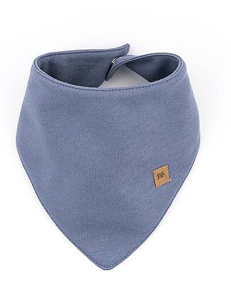 Bamboom Bavaglio Triangolo - Jeans Blue - Bambù e Cotone Organico Bavagli Classici