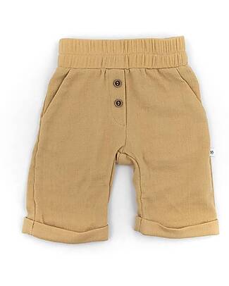 Bamboom Bermuda Muslin - Cammello - Bambù e Cotone Organico Pantaloni Corti