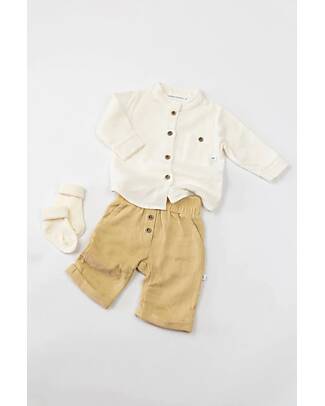 Bamboom Bermuda Muslin - Cammello - Bambù e Cotone Organico Pantaloni Corti