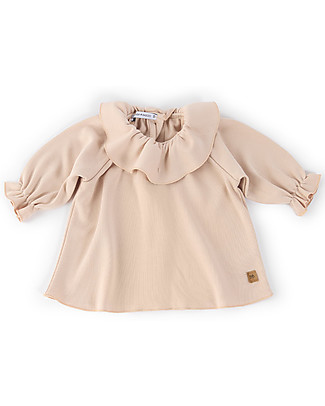 Bamboom Blusa con Volant - Rosa - Bambù e Cotone Camicie_