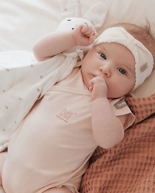 Bamboom Body Maniche Corte - Rosa - Bambù Bio Elasticizzato Body Manica Corta