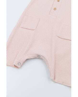 Bamboom Body Pagliaccetto Pure - Rosa - Bambù e Cotone Bio Tutine Corte