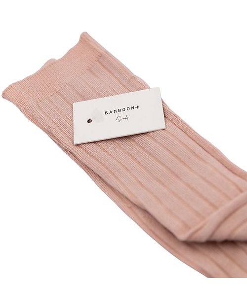 Bamboom Calzamaglia a Coste - Rosa Cipria - Bambù Calze