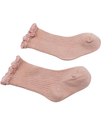 Bamboom Calzini con Pizzo - Rosa Cipria - Bambù Calzini