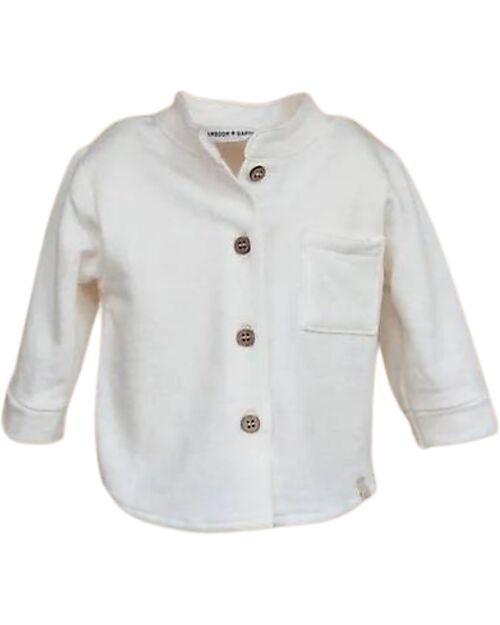 Bamboom Camicia con Bottoni di Legno - Off White - 95% Bambù, 5% Elastine Camicie_