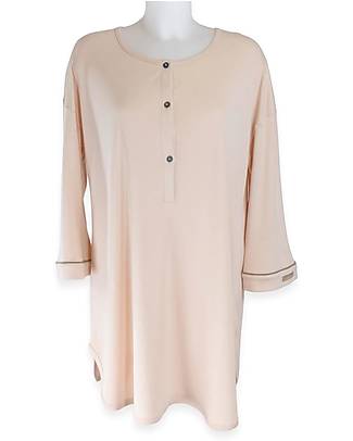 Bamboom Camicia da Notte Premaman - Rosa - Bambù Organico Certificato Oeko-Tex Camicie da Notte