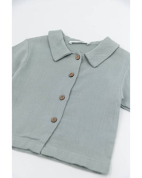 Bamboom Camicia maniche corte - Acqua Grey - Bambù - Cotone Camicie_