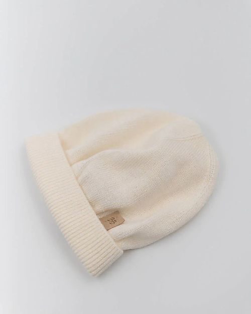 Bamboom Cappellino Bebé Invernale - Bianco - Cotone e Bambú Cappelli Neonato