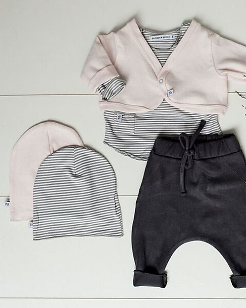 Bamboom Cappello a righe Grigio/Bianco - Bamboo e Cotone Cappelli Estivi