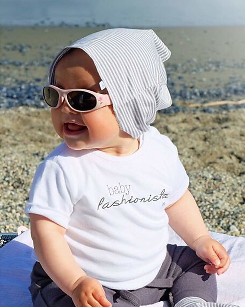 Bamboom Cappello a righe Grigio/Bianco - Bamboo e Cotone Cappelli Estivi