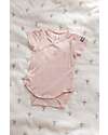 Bamboom Confezione da 2 Body Maniche Corte - Bianco/Rosa - Bambù Bio Elasticizzato Body Manica Corta