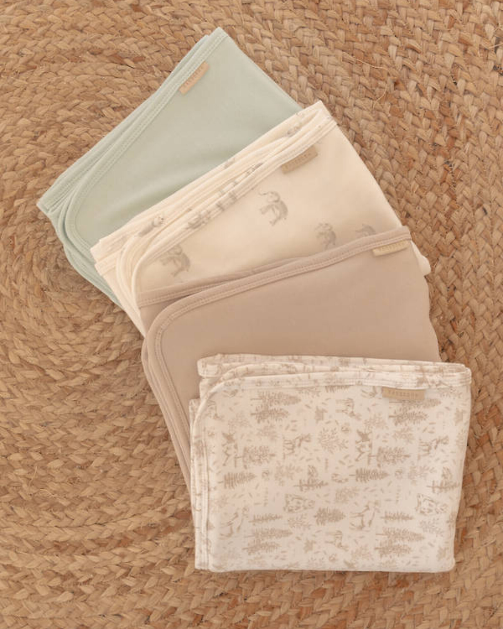 Coperta Neonato In Mussola E Pile - Morbida E Soffice, Regalo Nascita Unisex - Beige, Certificata OEKO-TEX
