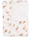 Bamboom Coperta Culla - Jersey Print - 100 x 75 cm - Farfalle - Bambù e Cotone + Spugna Peluche Coperte