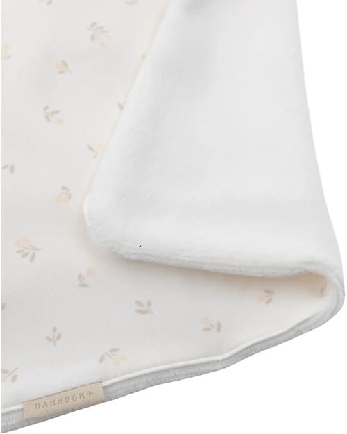 Bamboom Coperta Lettino Wrinkled - 140 x 110 - Tulipani - Bamboo Organico + Spugna Peluche Coperte