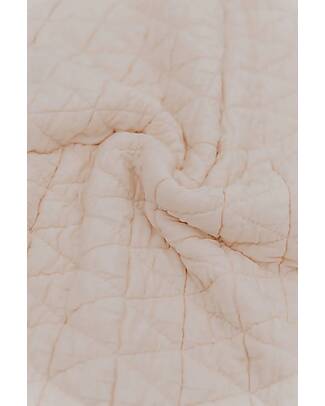 Bamboom Coperta Lettino Wrinkled - 140 x 110 - Water Peach - Bamboo Organico + Spugna Peluche Lenzuola e Federe