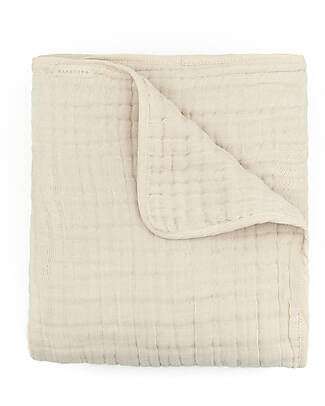 Bamboom Coperta per Lettino - 100x50 - Nuvola - Almond - Bambù e Cotone Bio Coperte