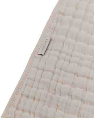 Bamboom Coperta per Lettino - 100x50 - Nuvola - Almond - Bambù e Cotone Bio Coperte