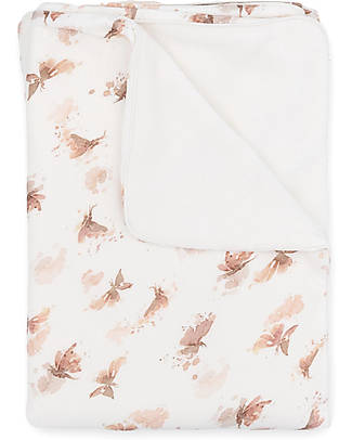 Bamboom Coperta per Lettino 140x100 cm - Farfalla - Bambù e Spugna Swaddle di Mussola