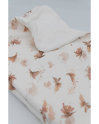 Bamboom Coperta per Lettino 140x100 cm - Farfalla - Bambù e Spugna Swaddle di Mussola
