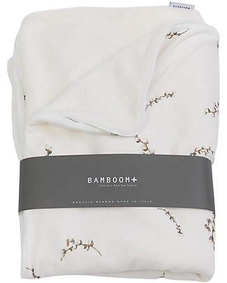 Bamboom Coperta per Lettino 140x100 cm - Salice - Bambù e Spugna Biancheria Culla