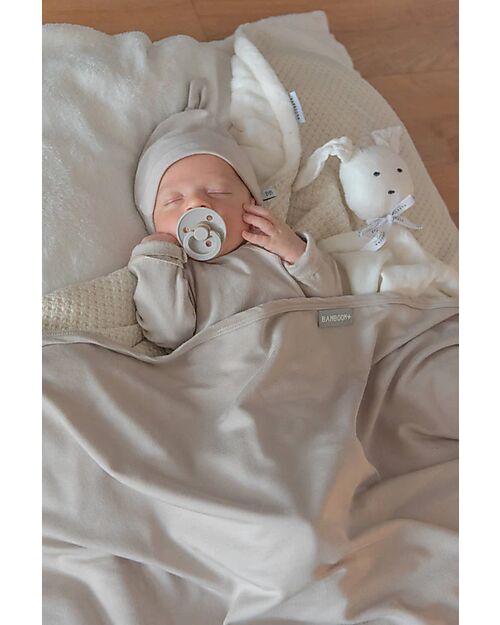 Bamboom Copertina per Neonato - 75x100 cm - Grigio - Bambù e Cotone Bio Swaddle di Mussola