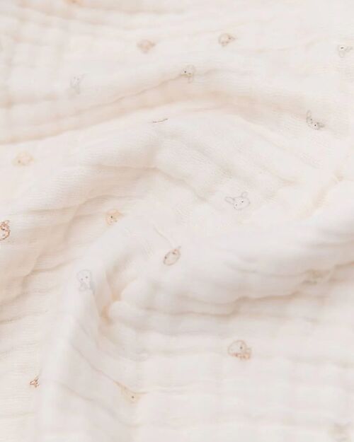 Bamboom Copertina per Neonato - 75x100 cm - Nuvola - Animal Friends - Bambù e Cotone Bio Coperte